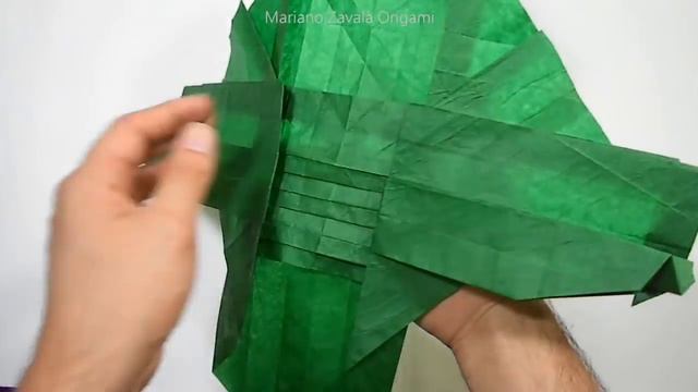 Origami Spinosaurus Tutorial  (Satoshi Kamiya) Dinosaur 折り紙 スピノサウルス