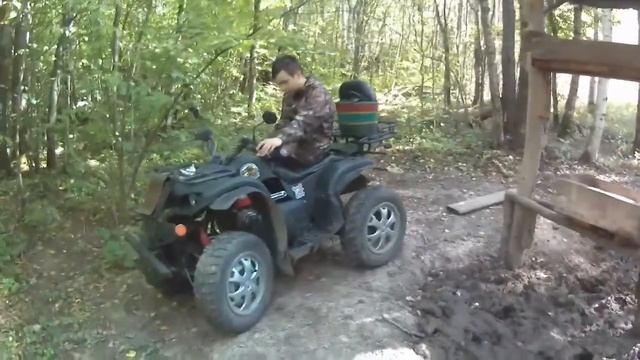 В лес, двигатель от мотоблока (Лифан 6.5) с вариатором квадрик АРМАДА 150ATV. смотреть онлайн