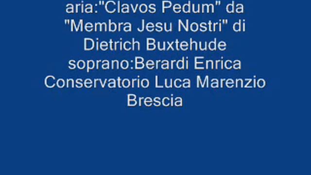 "Clavos Pedum" da "Membra Jesu Nostri" di Dietrich Buxtehude смотреть онлайн