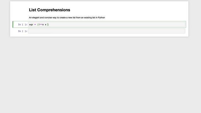 List Comprehensions in Python смотреть онлайн