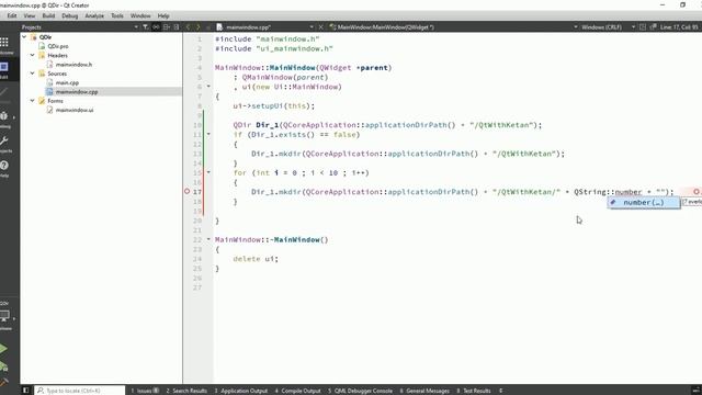 Qt QDir | Create And Delete Directory (Folders) | Qt C++ | Qt Creator | Qt Tutorial смотреть онлайн