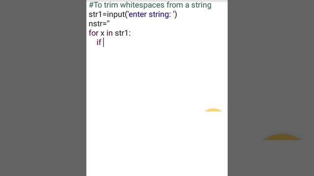 # To trim whitespaces in a string #python #basics смотреть онлайн