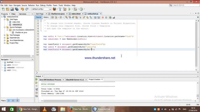 Websocket part - 3 Simple Chat Application смотреть онлайн