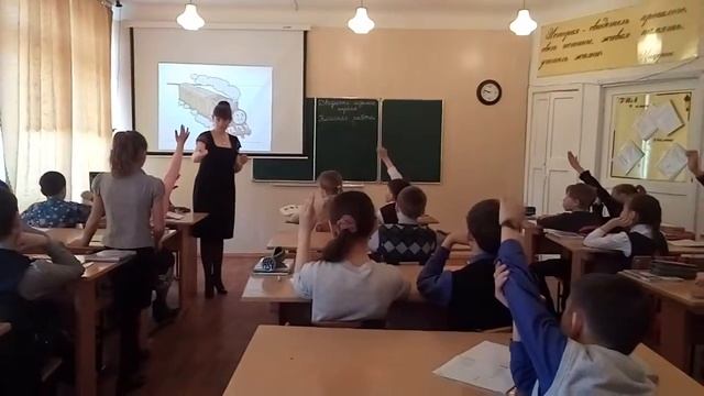 Фрагмент урока русского языка, 5 класс смотреть онлайн