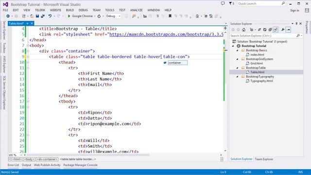 Bootstrap - Table смотреть онлайн