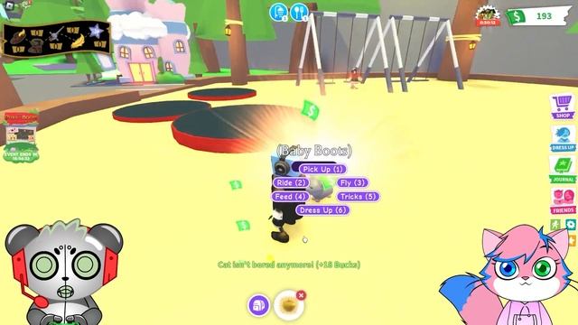 Meeting the REAL Puss in Boots! Roblox Adopt Me смотреть онлайн