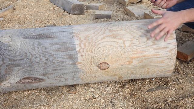 Обработка древесины. Синева на древесине. Отбеливатель древесины Megasept. Тест на бревне. Часть 2 смотреть онлайн