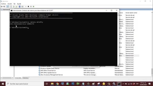 Desinstalar servicio WildFly en Windows смотреть онлайн