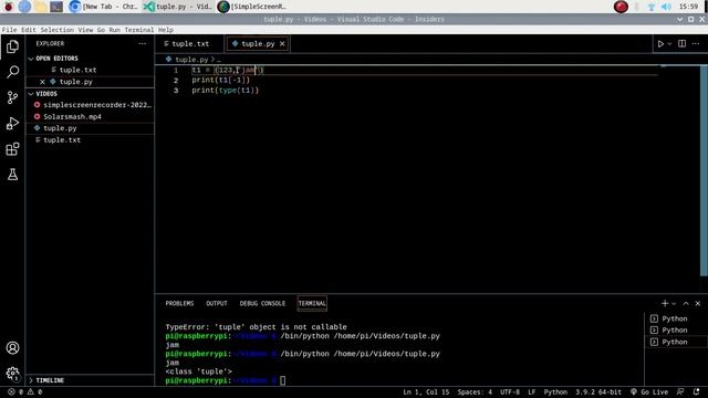 Tuples and its methods in python. Python in hindi | tuple in python смотреть онлайн