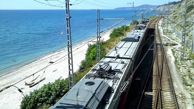 Чёрное море. П.Шепси часть 4 (прибытие поезда ) смотреть онлайн