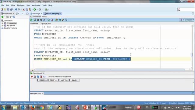 038-Oracle SQL 12c: Using Subqueries to Solve Queries 4 смотреть онлайн
