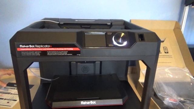 New Makerbot Replicator Plus 3D Printer Setup!! смотреть онлайн
