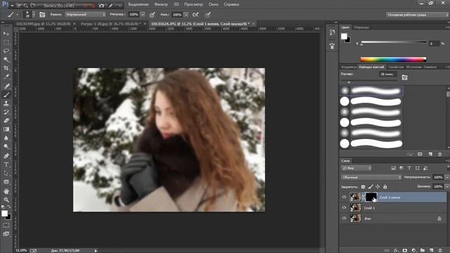 Как сделать боке (размытие заднего плана) на фото в Adobe Photoshop | Graphic Hack смотреть онлайн