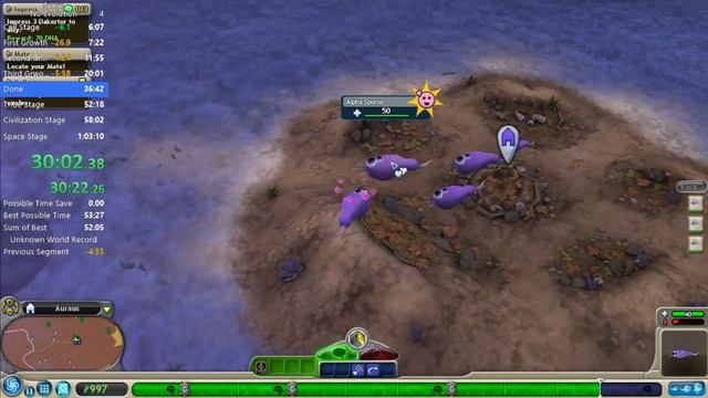 [WR] Spore No Evolution Full Game Speedrun 54:13 смотреть онлайн