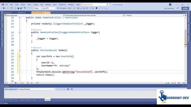 Asp.Net Core / DotNet Core MVC - How to use Session смотреть онлайн