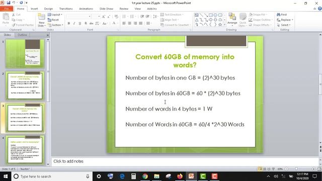 1st year Computer Science Ch 1 (Conversion from MB to Bytes/KB & GB to Word, System and components) смотреть онлайн