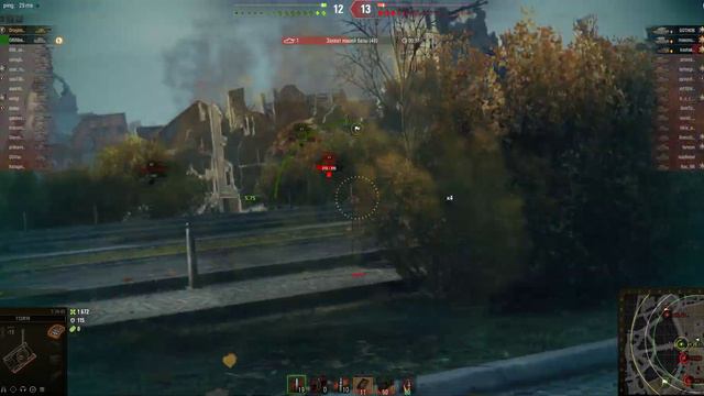 World of Tanks немного боли на т-34-85. смотреть онлайн