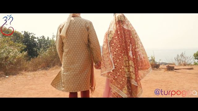 Русская пара свадьба в индийском стиле в Гоа Индия