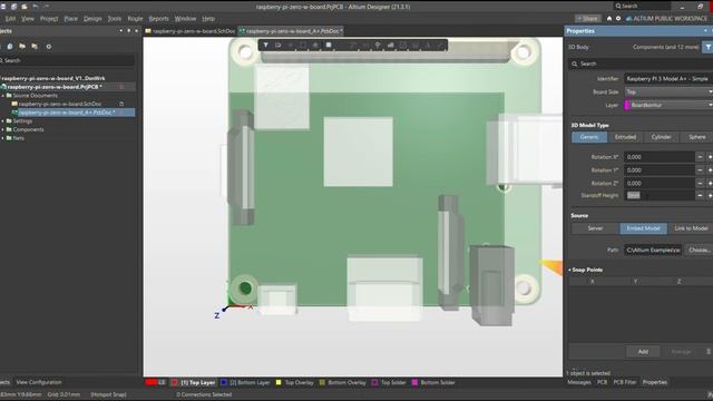 Altium Designer Tutorial 01  : How To Import 3D  PCB Step File In Altium Designer