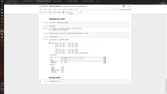 Reading, Clipping, Saving and Plotting a raster file using python - PART 2 смотреть онлайн