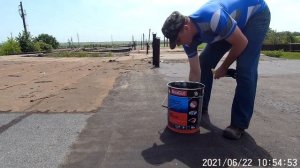 Кровельная гидроизоляция фирмы BauGut (продолжение ремонта крыши гаража )