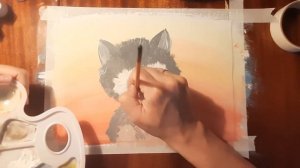 Как нарисовать котенка красками гуашь. Мастер класс по шагам, рисуем милого котенка.