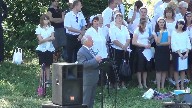 Святое водное крещение ЕХБ В г.Сумы 06.07.2014г смотреть онлайн