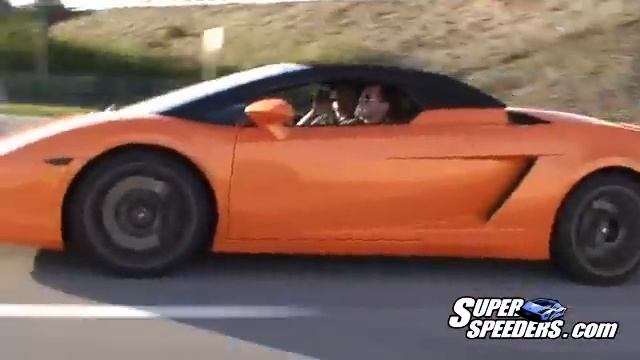 Twin Turbo 350z vs Lamborghini Gallardo street race смотреть онлайн