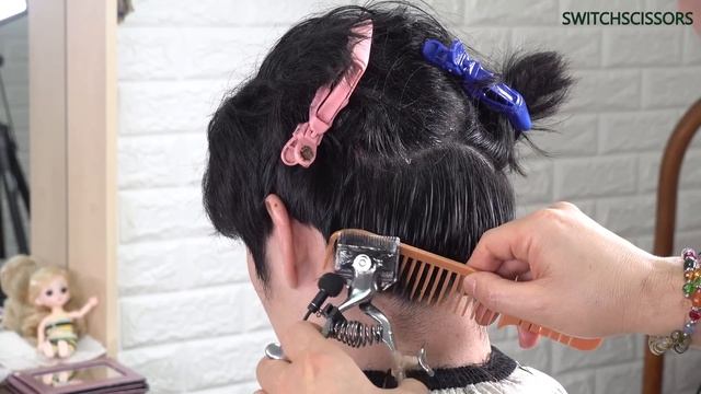 Men's Haircut  With Manual Clipper And Scissors  ASMR( 1 Hour )