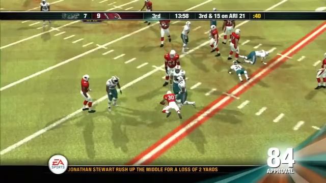 DOLPHINS vs CARDINALS (NFL Head Coach 09 PS3 Gameplay) смотреть онлайн