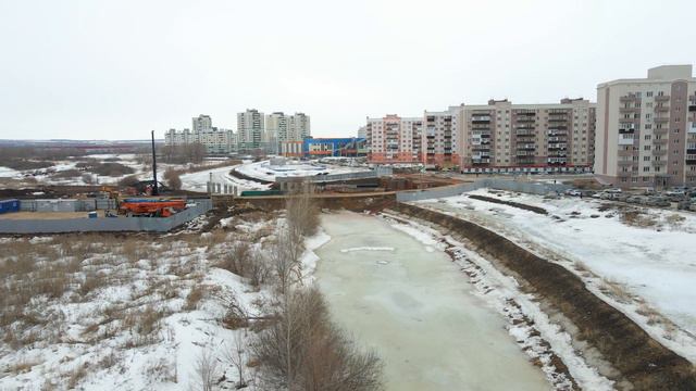 Строительство моста через Подстепновку смотреть онлайн