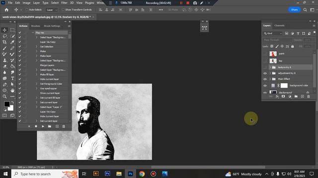 Real Sketch Portrait PS Action смотреть онлайн
