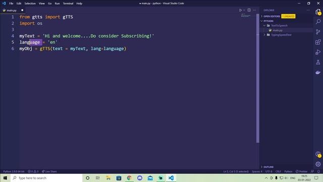 A Very simple Text to Speech converter in Python | OceanOfCode смотреть онлайн
