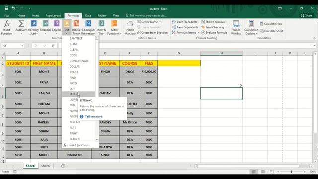 Text Function #Excel #EXACT #FIND #PROPER #CHAR   #LEN