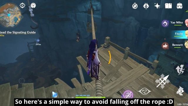 How not to fall off the rope in Chasm | Genshin Impact смотреть онлайн