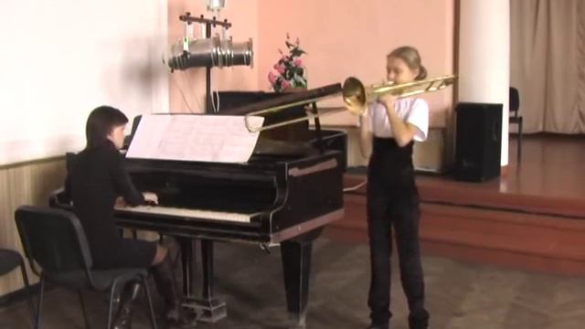 AVE MARIA (Bach/Gounod) Trombon. Polina смотреть онлайн