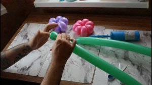 Ромашка из шариков 6 и 7 лепестков