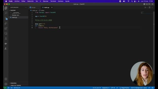 Crea una API con Python en menos de 5 minutos (Fast API) смотреть онлайн