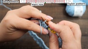 Кофта сетка спицами регланом сверху ? (часть 1)