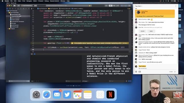Building an ARKit app with SceneKit and Codable – Swift on Sundays April 28th 2019 смотреть онлайн