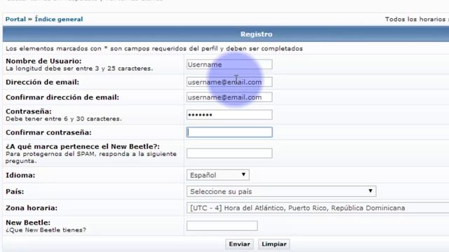 Como registrarse en NewBeetlePR.com [phpbb forum] смотреть онлайн