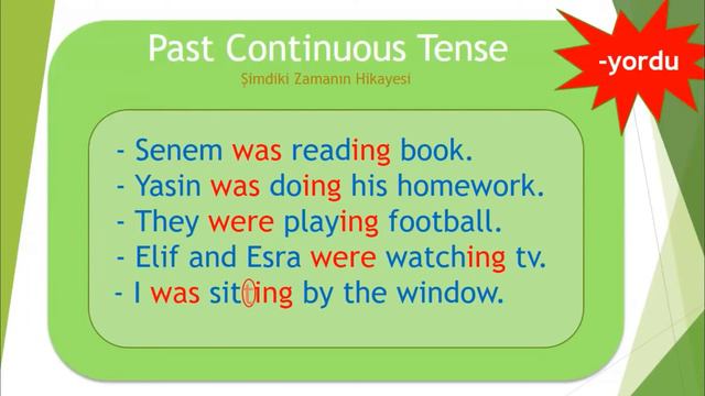 Past Continuous Tense 1 - Şimdiki Zamanın Hikayesi , ingilizce öğreniyoruz , ingilizce öğreniyorum смотреть онлайн