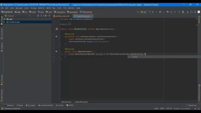 Cara Membuat Popup Atau Alert Exit Android смотреть онлайн