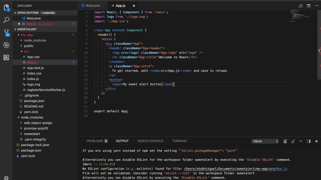 Swal in React-Coding смотреть онлайн
