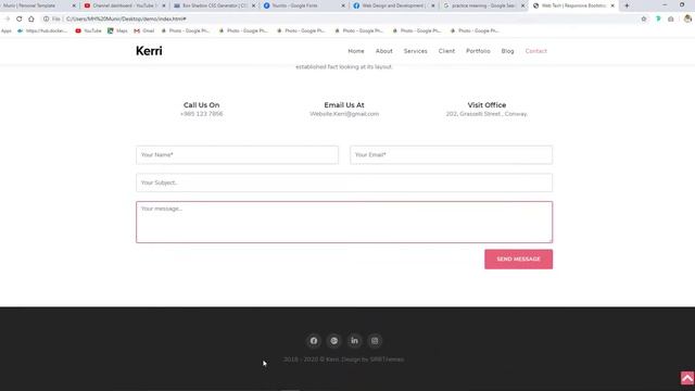 Personal Portfolio Template with Bootstrap And Css смотреть онлайн