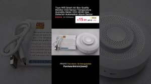 Tuya Wifi Smart Air Box Quality Monitor CO2 Sensor Temperature Humidity Meter VOC HCHO Gas Detector