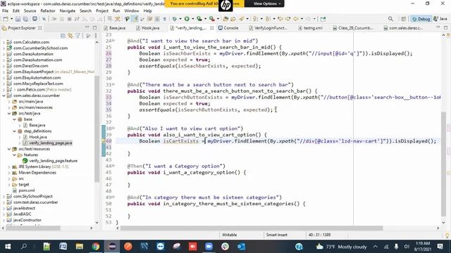 Learn Cucumber in Java - Daraz Website Test Cases - Part 01 - Bengali Tutorial смотреть онлайн