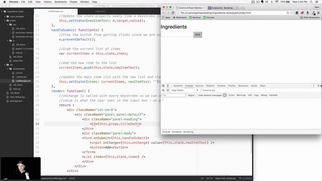 026 React App Ingredients CSS React Inline Styling Part 1 смотреть онлайн