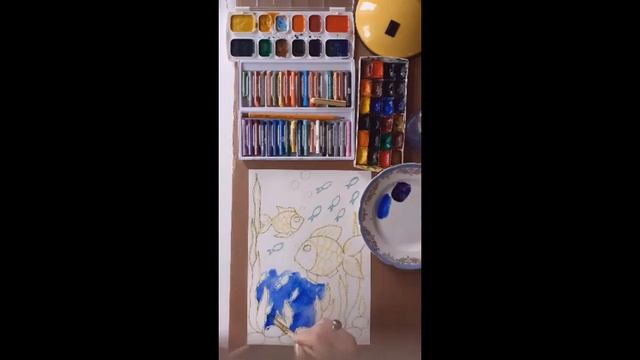 Рисуем Подводный мир/ Рисование для детей смотреть онлайн