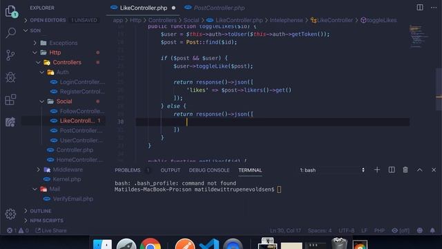 #Laravel how to make a social network with #Vue | Finish Like Controller смотреть онлайн